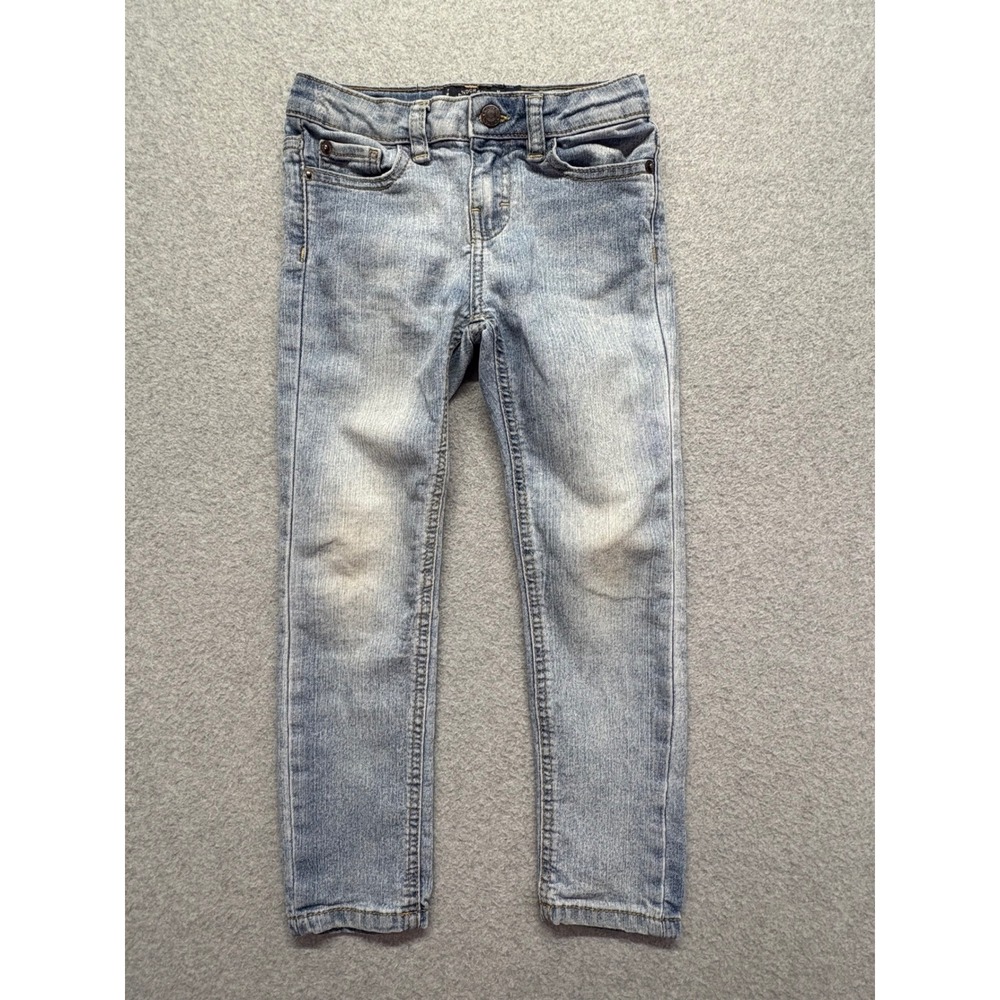 Lucky Brand Zoe Skinny Jeans Girls Size 6 Light Wash Denim‎ Adjustable Waist